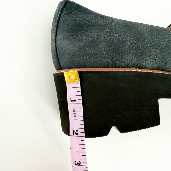 Naturalizer Cabaret Slip On Lug Sole Loafer in Blue Grey Size 9 - Picture 9 of 10